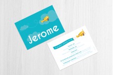 Vliegtuig in de wolken Vliegtuig in de wolken